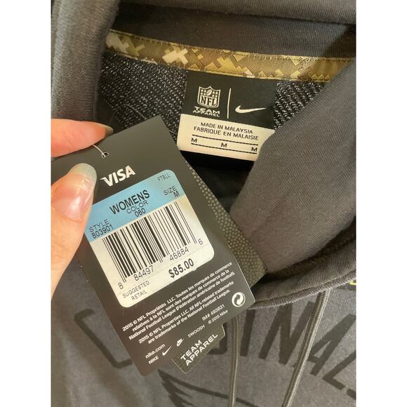 NIKE Salute to Service Arizona Cardinals Sweater Medium Gray High Neck NEW - Picture 8 of 10